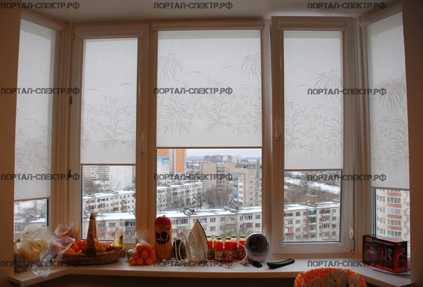 Кассетные рулонные шторы жалюзи (УНИ) на пластиковые окна в Санкт-Петербурге 